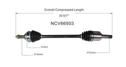 GSP - GSP NCV66503 CV Axle Assembly Front for Subaru Sedan/Wagon - Image 6