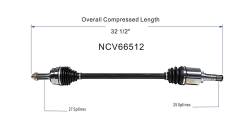 GSP - GSP NCV66512 Front CV Axle Assembly for Subaru - Image 6