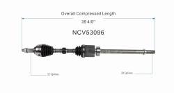 GSP - GSP NCV53096 Front Right CV Axle Assembly for Nissan 3.5 - Image 6