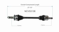 GSP - GSP NCV53138 Front Left CV Axle Assembly for 19-24 Nissan Altima 2.5 - Image 6