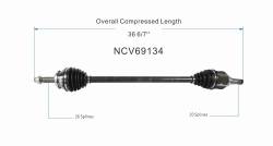 GSP - GSP NCV69134 Front Right CV Axle Assembly for 19-22 Toyota Corolla 1.8 - Image 6