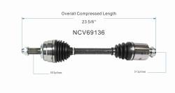 GSP - GSP NCV69136 Front Right CV Axle Assembly for 18-22 Honda Accord 2.0 - Image 6