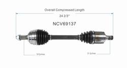 GSP - GSP NCV69137 18-22 Honda Accord 2.0 Front Left CV Axle Assembly - Image 6