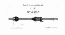 GSP - GSP NCV69197 Front Right CV Axle Assembly for 17-20 Toyota Sienna FWD - Image 6