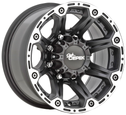 Mickey Thompson - Mickey Thompson Torque 16x8 8x170 0mm Matte Black/Machined 226100286 - Image 1