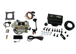 FiTech Fuel Injection - FiTech Fuel Injection 35505 Easy Street 600 HP Classic Gold EFI System - Image 1