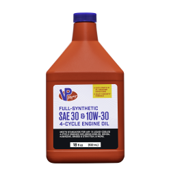 VP Racing Fuels - VP Racing Fuels 2927 4 Cycle SAE 10W/30 Full Syn Small Engine Oil 18 Oz - Image 1