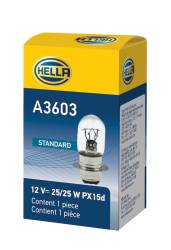 Hella - HELLA A3603 Standard Series Incandescent Miniature 12V 25/25W Light Bulb - Image 2