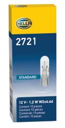 Hella - HELLA 2721 Standard Series Incandescent 12V 1.2W Miniature Light Bulb PAIR - Image 2