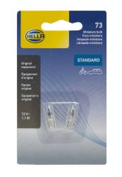 Hella - HELLA 73TB Twin Blister Pack Standard Miniatura 12V 1.1W Bulbs 2Pc - Image 2