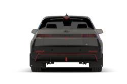 Rally Armor - Rally Armor MF117-BAT-BLK-SIL Black Mud Flap White Logo - Image 2