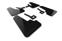 Rally Armor - Rally Armor MF98-UR-BLK-DGRY Black Mud Flap Dark Grey Logo - Image 1