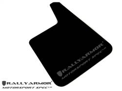 Rally Armor - Rally Armor MF20-MSUR-BK-MBK Black Mud Flap Metallic Black Logo - Image 2
