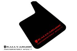 Rally Armor - Rally Armor MF20-MSUR-BK/GY Black Mud Flap Metallic Black Logo - Image 2