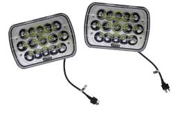 Quake LED - Quake LED QTE459 Tempest Series 5x7" 45W High/Low Headlight for Jeep XJ/YJ - Image 2