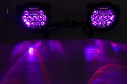 Quake LED - Quake LED QTE769 Tempest Series 7" RGB Headlight Black Reflector PAIR - Image 2