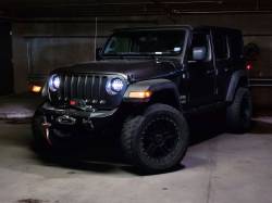 Quake LED - Quake LED QTE903 RGB Headlights Quad/Interlock Compatible for Jeep Wrangler JL - Image 2