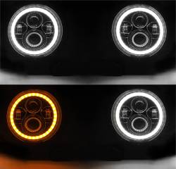 Quake LED - Quake LED QTE960 9" Headlights w/DRL Halo/Turn Signal for 18+ Jeep Gladiator/JL - Image 2