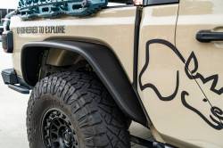 Smittybilt - Smittybilt 77854 XRC Rear Tube Fender Textured Black for 20-26 Jeep Gladiator JT - Image 2