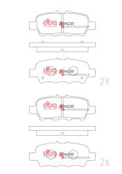 Disc Brakes Australia - Disc Brakes Australia DB1509RP DBA Race Performance Rear Brake Pads - Image 1