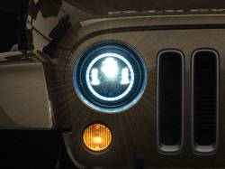 Raxiom - Raxiom J142665 Axial Series 7" LED Headlights w/RGB Halo - Image 1