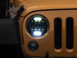 Raxiom - Raxiom J150093 Axial Black 13-LED Headlights for 97-18 Jeep Wrangler TJ/JK - Image 2