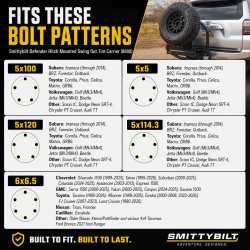 Smittybilt - Smittybilt 8800 Defender Hitch Mounted Swing-Out Tire Carrier - Image 9