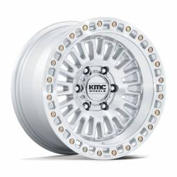 KMC - KMC Wheels KM554 AZTEC 17x8.5 5x5.0 0mm Gloss Silver/Machined KM554SD17855000 - Image 1