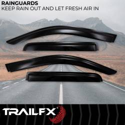 TrailFX - TrailFx 4182H Low Profile for Front/Rear Tape-On Smoke Acrylic 4PC - Image 2