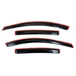 TrailFX - TrailFx 4634IC 4PC Window Vents Low Profile In-Channel Smoke Acrylic - Image 1