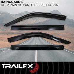 TrailFX - TrailFx 4888H Low Profile for Front/Rear Tape-On Smoke Acrylic 4Pc - Image 2