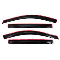 TrailFX - TrailFX 4805IC 4PC Low Profile Smoked Window Visors In-Chnl 19-29 Silv/Sra Crew - Image 1