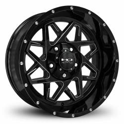 HD Wheels - HD Wheels CA201056-25GB-M Caliber 20x10 5x5.5 5x5.0 -25mm Gloss Black/Milled - Image 1