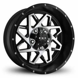 HD Wheels - HD Wheels Caliber 20X10 5x5.5 5x5.0 -25mm Satin Black/Machined CA201056-25SBM - Image 1