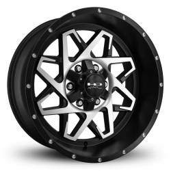 HD Wheels - HD Wheels Caliber 20x10 6x5.5 6x135 -25mm Satin Black/Machined CA201066-25SBM - Image 1