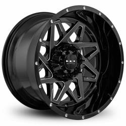 HD Wheels - HD Wheels Caliber 20X12 8x180 -50mm Gloss Black/Milled CA201280-50GB-M - Image 1