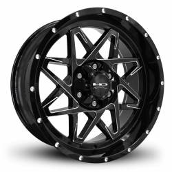 HD Wheels - HD Wheels Caliber 20x9 6x5.5 6x135 -10mm Gloss Black/Milled CA209066-10GB-M - Image 1