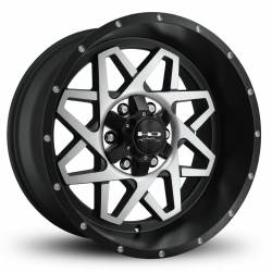 HD Wheels - HD Wheels GL201066-25SBM Gridlock 20X10 6x5.5 6x135 -25mm Satin Black/Machined - Image 1