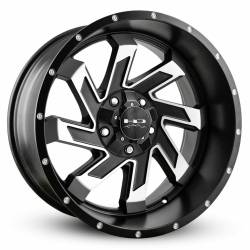 HD Wheels - HD Wheels Saw 20x10 5x5.5 5x5.0 -25mm Satin Black/Machined SA201056-25SBM - Image 1