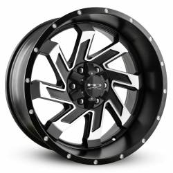 HD Wheels - HD Wheels Saw 20x10 6x5.5 6x135 -25mm Satin Black/Machined SA201066-25SBM - Image 1