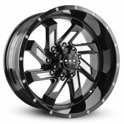 HD Wheels - HD Wheels Saw 20x10 8x170 -25mm Gloss Black/Milled SA201085-25MF - Image 1
