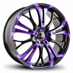 HD Wheels - HD Wheels Spinout 18x7.5 5x4.5 5x120 35mm Gloss Purple/Black SO18756435BK-PR - Image 1