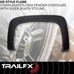 TrailFX - TrailFX TFC3001OE OE Fender Flares 2" Front 2" Rear Coverage 4Pc - Image 2