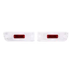 Trim Parts - Trim Parts A4225 1964 Chevelle Back Up Light Lens w/Red Reflector PAIR - Image 1