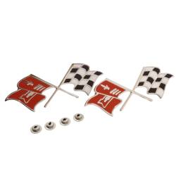 Trim Parts - Trim Parts 1450 1957 Full-Size Chevrolet Fuel Injection Front Fender X-Flags PR - Image 2