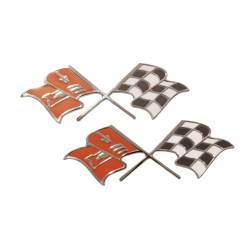 Trim Parts - Trim Parts 1450 1957 Full-Size Chevrolet Fuel Injection Front Fender X-Flags PR - Image 1