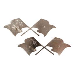 Trim Parts - Trim Parts 1450 1957 Full-Size Chevrolet Fuel Injection Front Fender X-Flags PR - Image 3