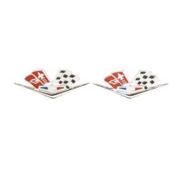 Trim Parts - Trim Parts 2160 1962-63 Full-Size Chevrolet Front Fender X-Flag 327/409 PAIR - Image 1