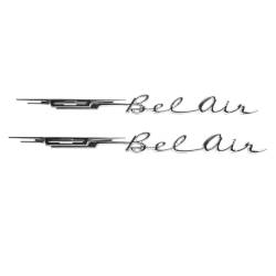 Trim Parts - Trim Parts 2176 1962 Bel Air Rear Quarter Emblem PAIR - Image 1