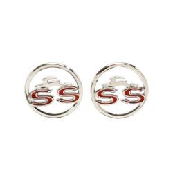 Trim Parts - Trim Parts 2252 1963 Impala SS Rear Quarter Emblem "SS" PAIR - Image 1